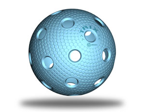 Floorball Ball in blau